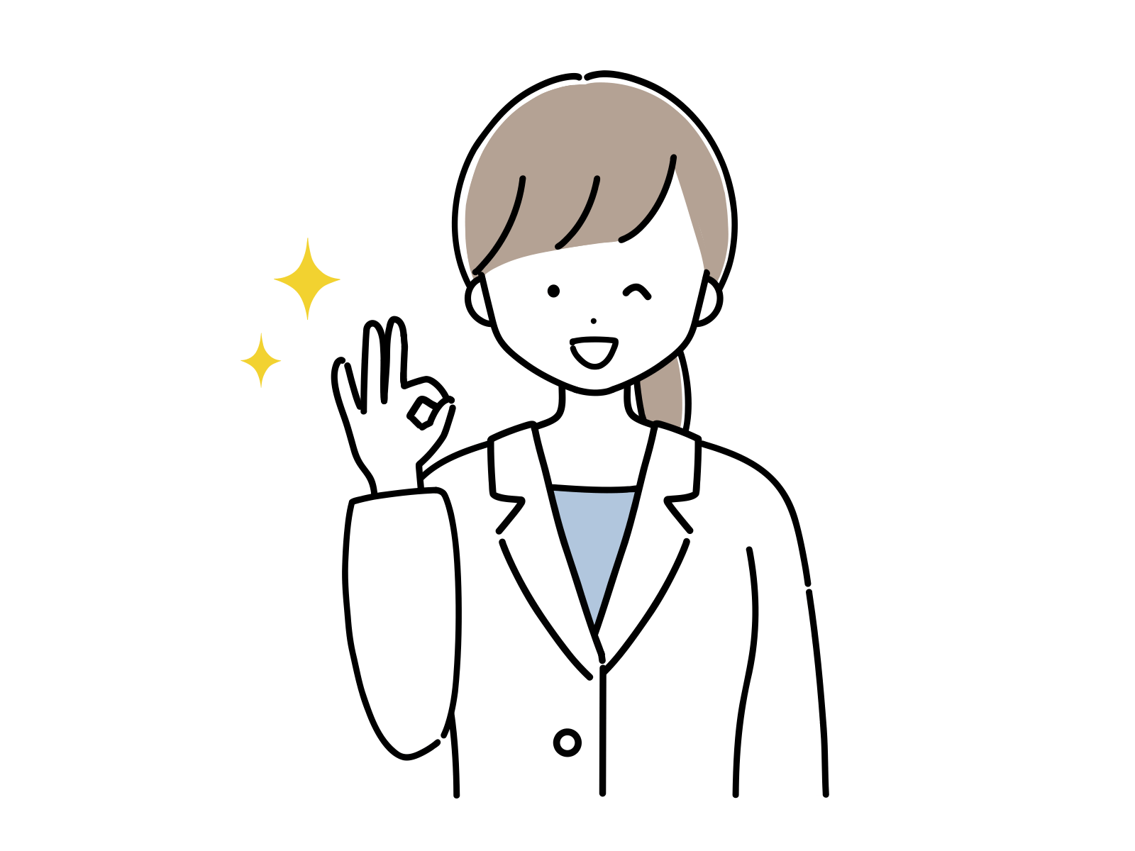 研究する女性