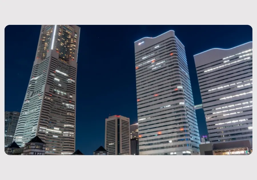 ビル群の夜景